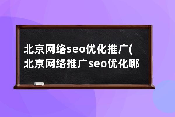 北京网络seo优化推广(北京网络推广seo优化哪家产品多)