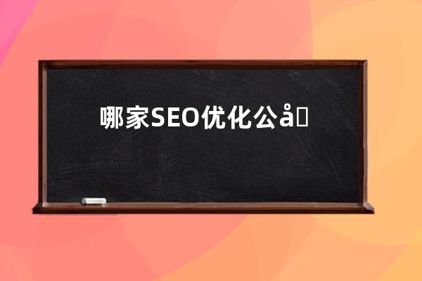 哪家SEO优化公司质量好？_哪家seo优化公司质量好？