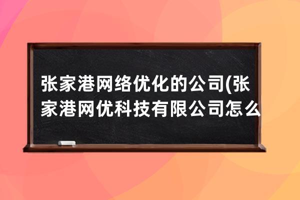 张家港网络优化的公司(张家港网优科技有限公司怎么样)