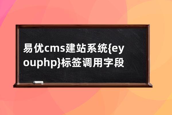 易优cms建站系统{eyou:php}标签调用字段到易优模板教程