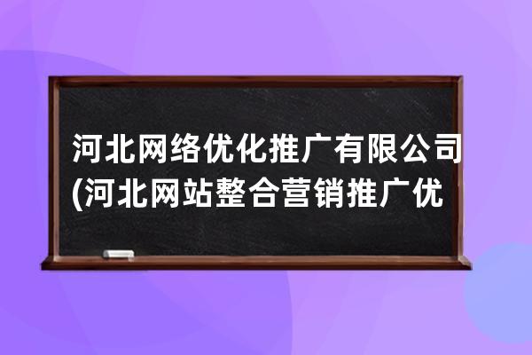 河北网络优化推广有限公司(河北网站整合营销推广优化)