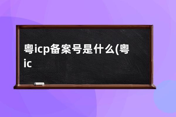 粤icp备案号是什么(粤icp备案号查询方式简介)